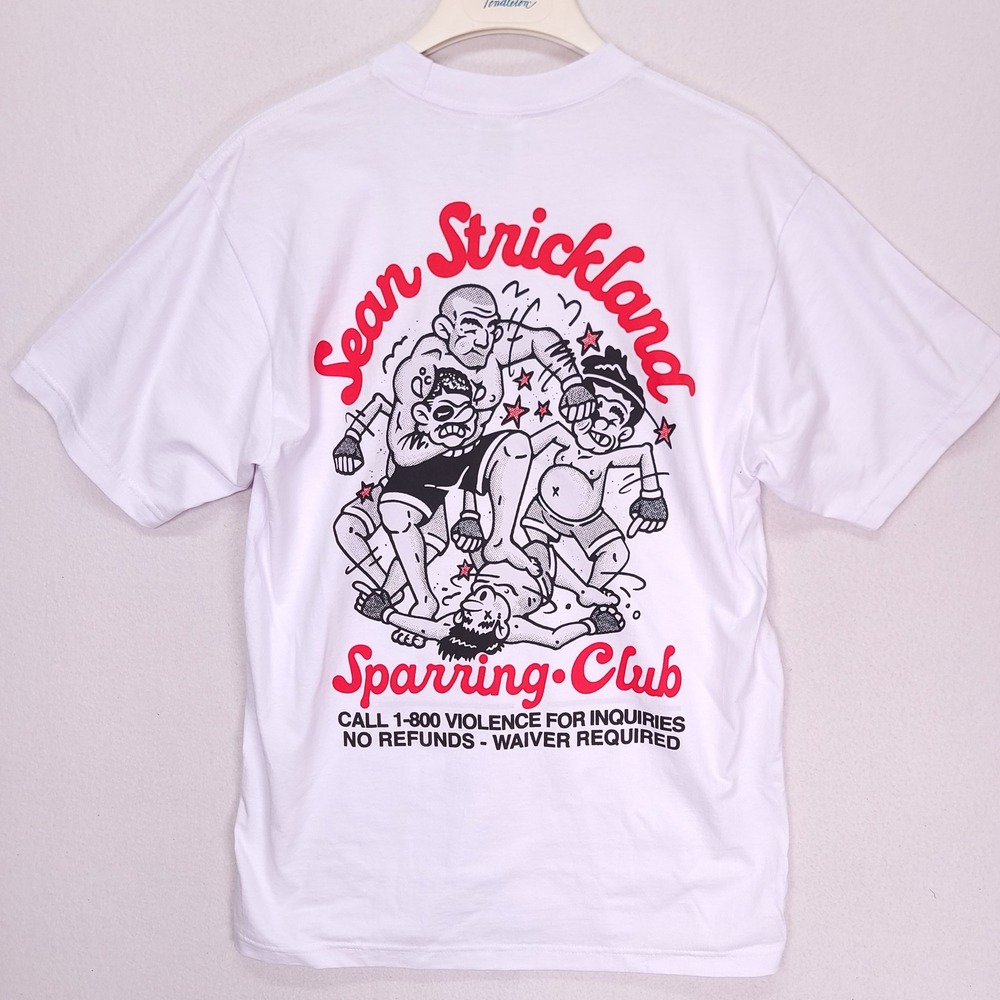 Shaka Wear Full Violence Sean Strickland Sparring Club Graphic T-Shirt White L